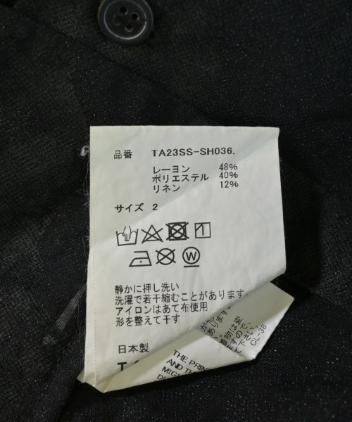 Taakk（ターク）カジュアルシャツ 黒 サイズ:2(M位) メンズ/2200711435025
