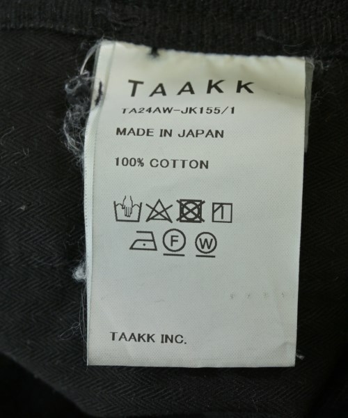 Taakk（ターク）カジュアルジャケット 黒 サイズ:2(M位) メンズ/2200711662025