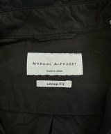 Manual Alphabet（マニュアルアルファベット）カジュアルシャツ 黒 サイズ:0(XS位) メンズ/2200558769093