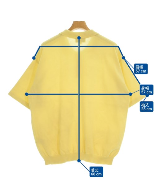 Manual Alphabet（マニュアルアルファベット）ポロシャツ 黄 サイズ:3(L位) メンズ/2200643717077