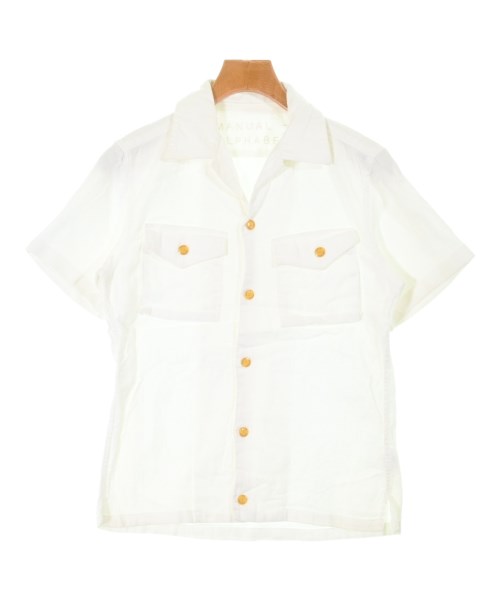Manual Alphabet(マニュアルアルファベット)カジュアルシャツ 白 サイズ:2(M位)/2200643982079