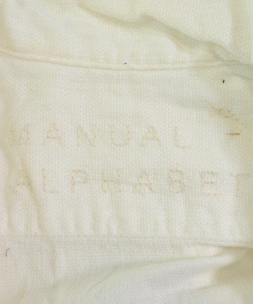Manual Alphabet（マニュアルアルファベット）カジュアルシャツ 白 サイズ:2(M位) メンズ/2200643982079