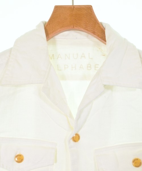 Manual Alphabet（マニュアルアルファベット）カジュアルシャツ 白 サイズ:2(M位) メンズ/2200643982079