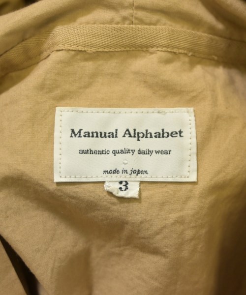 Manual Alphabet（マニュアルアルファベット）その他 ベージュ サイズ:3(L位) メンズ/2200675299046