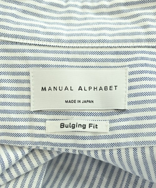 Manual Alphabet（マニュアルアルファベット）カジュアルシャツ 白 サイズ:2(M位) メンズ/2200677392066