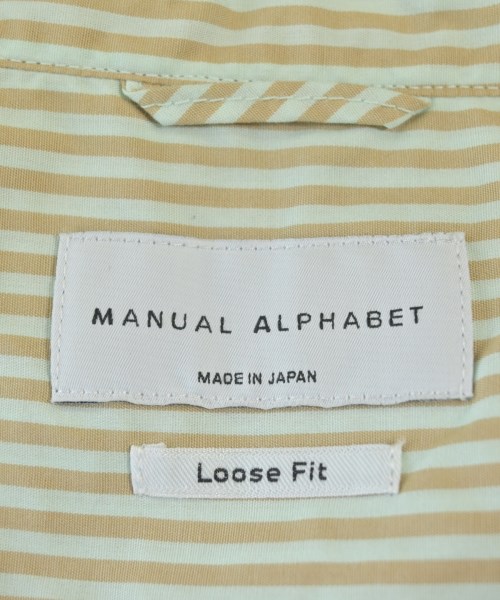 Manual Alphabet（マニュアルアルファベット）カジュアルシャツ ベージュ サイズ:4(XL位) メンズ/2200712269018