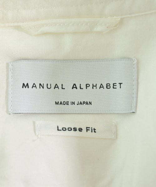 Manual Alphabet（マニュアルアルファベット）カジュアルシャツ 白 サイズ:3(L位) メンズ/2200716389101