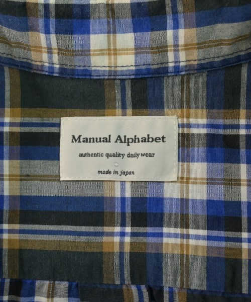 Manual Alphabet（マニュアルアルファベット）カジュアルシャツ 青 サイズ:2(M位) メンズ/2200718076030