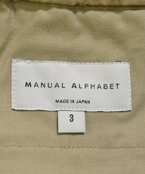 Manual Alphabet（マニュアルアルファベット）その他 ベージュ サイズ:3(L位) メンズ/2200715219072