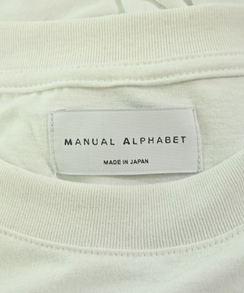 Manual Alphabet（マニュアルアルファベット）Tシャツ・カットソー 白 サイズ:3(L位) メンズ/2200646160092