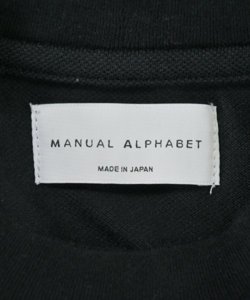 Manual Alphabet（マニュアルアルファベット）Tシャツ・カットソー 黒 サイズ:2(M位) メンズ/2200706290066