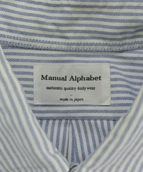 Manual Alphabet（マニュアルアルファベット）カジュアルシャツ 青 サイズ:2(M位) メンズ/2200684229041