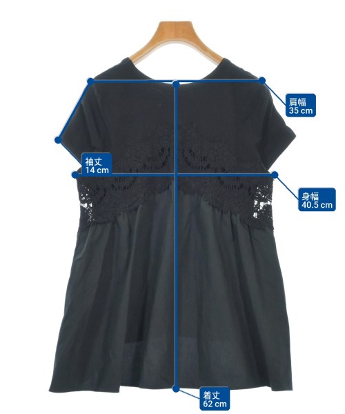 REYC（リック）Tシャツ・カットソー 黒 サイズ:36(S位) レディース/2200611969026