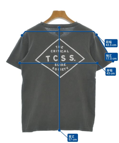 TCSS（ティーシーエスエス）Tシャツ・カットソー グレー サイズ:S メンズ/2200662625148