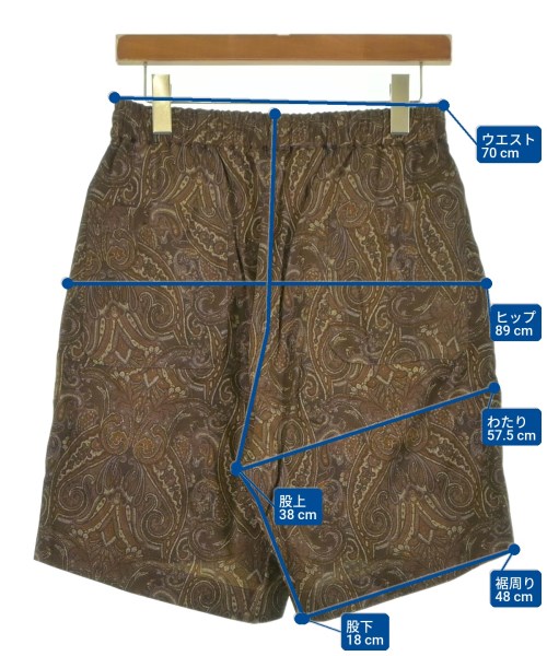 URU（ウル）ショートパンツ 茶 サイズ:1(S位) メンズ/2200634891144