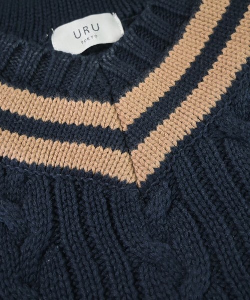 URU（ウル）ニット・セーター 紺 サイズ:F メンズ/2200641192043