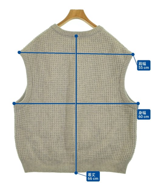 URU（ウル）ベスト グレー サイズ:F メンズ/2200629559059