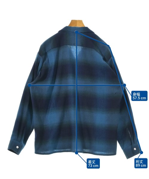 URU（ウル）カジュアルシャツ 青 サイズ:3(L位) メンズ/2200617922032