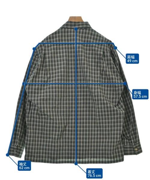 URU（ウル）カジュアルシャツ グレー サイズ:2(M位) メンズ/2200645083118