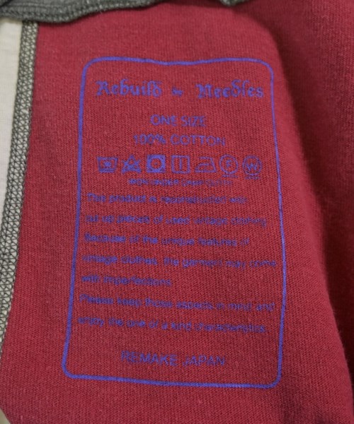 Rebuild by Needles（リビルドバイニードルス）Tシャツ・カットソー グレー サイズ:ONE メンズ/2200633310325