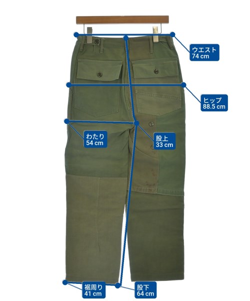 Rebuild by Needles（リビルドバイニードルス）カーゴパンツ カーキ サイズ:XS メンズ/2200641454028