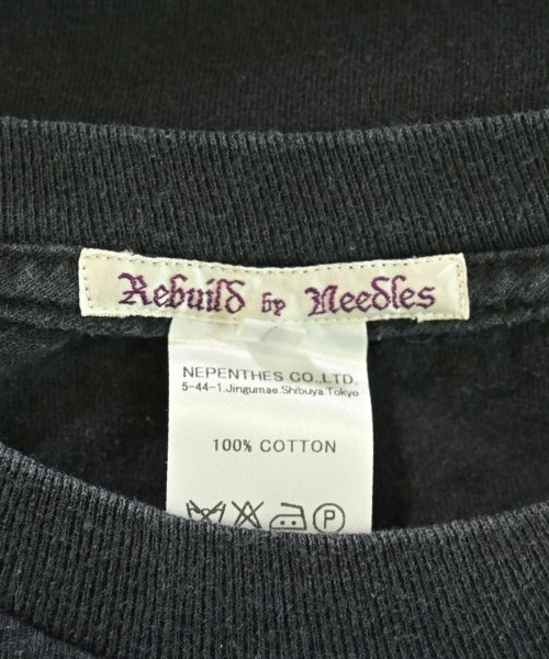 Rebuild by Needles（リビルドバイニードルス）Tシャツ・カットソー 黒 サイズ:L メンズ/2200643196100