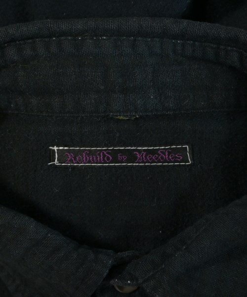 Rebuild by Needles（リビルドバイニードルス）カジュアルシャツ 黒 サイズ:F メンズ/2200621725018