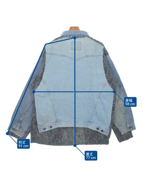 Rebuild by Needles（リビルドバイニードルス）デニムジャケット 青 サイズ:L メンズ/2200634430091