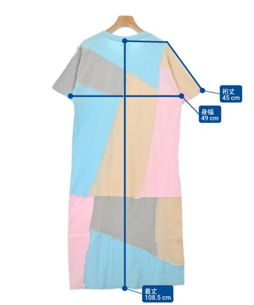 Rebuild by Needles（リビルドバイニードルス）ワンピース 青 サイズ:P(XS位) レディース/2200675722056