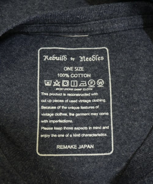 Rebuild by Needles（リビルドバイニードルス）Tシャツ・カットソー 紺 サイズ:ONE メンズ/2200679396086