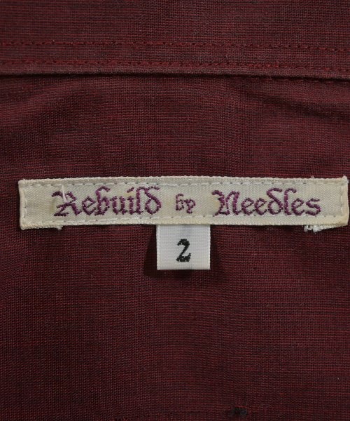 Rebuild by Needles（リビルドバイニードルス）シャツワンピース 赤 サイズ:2(M位) レディース/2200646819051