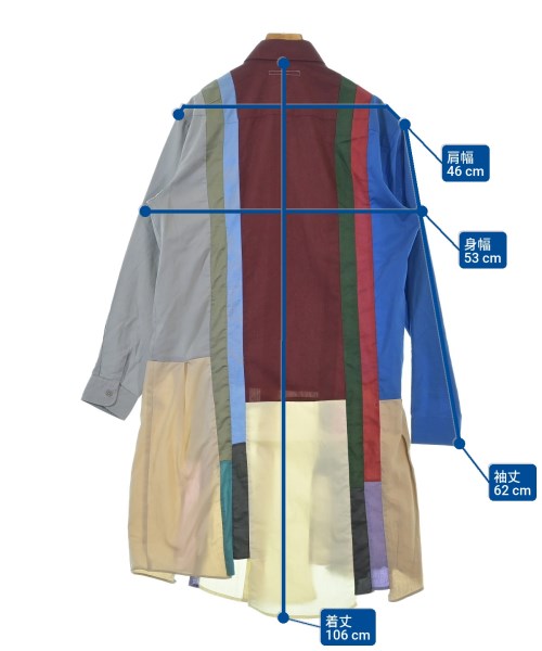 Rebuild by Needles（リビルドバイニードルス）シャツワンピース 赤 サイズ:2(M位) レディース/2200646819051