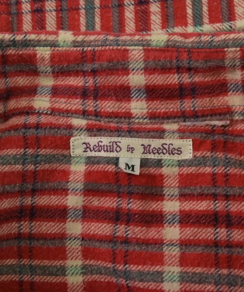 Rebuild by Needles（リビルドバイニードルス）カジュアルシャツ 赤 サイズ:M メンズ/2200653550169