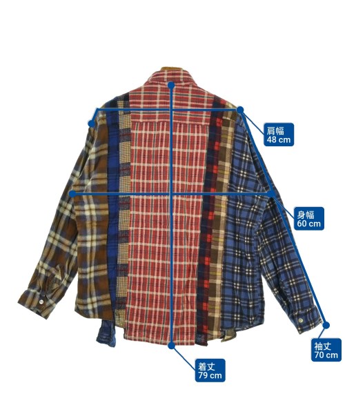 Rebuild by Needles（リビルドバイニードルス）カジュアルシャツ 赤 サイズ:M メンズ/2200653550169