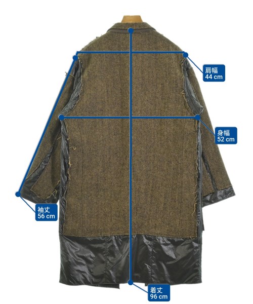 Rebuild by Needles（リビルドバイニードルス）チェスターコート 茶 サイズ:XS メンズ/2200666541031