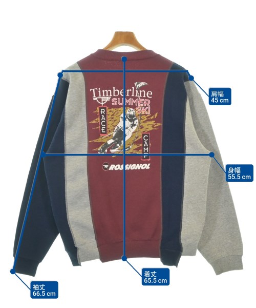 Rebuild by Needles（リビルドバイニードルス）スウェット 赤 サイズ:M メンズ/2200672253157