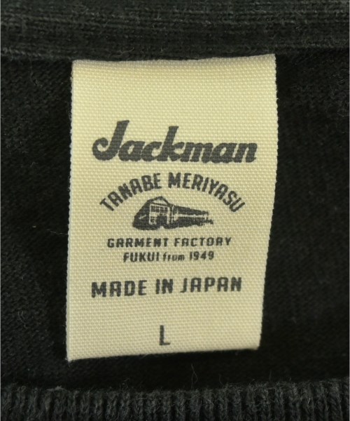 Jackman（ジャックマン）Tシャツ・カットソー 黒 サイズ:L メンズ/2200626753030