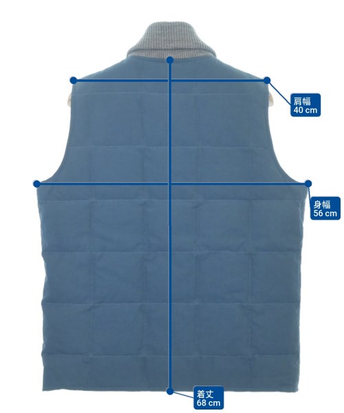 Jackman（ジャックマン）ダウンジャケット/ダウンベスト 青 サイズ:L メンズ/2200619568085