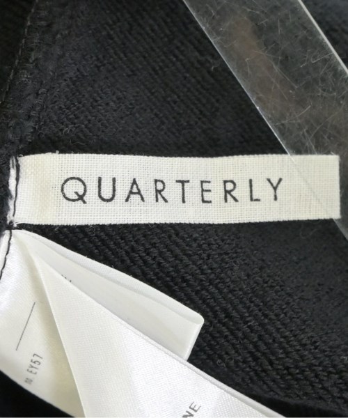 QUARTERLY（クオータリー）スウェット 黒 サイズ:F レディース/2200621127089
