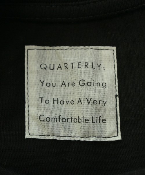 QUARTERLY（クオータリー）Tシャツ・カットソー 黒 サイズ:S レディース/2200675721073