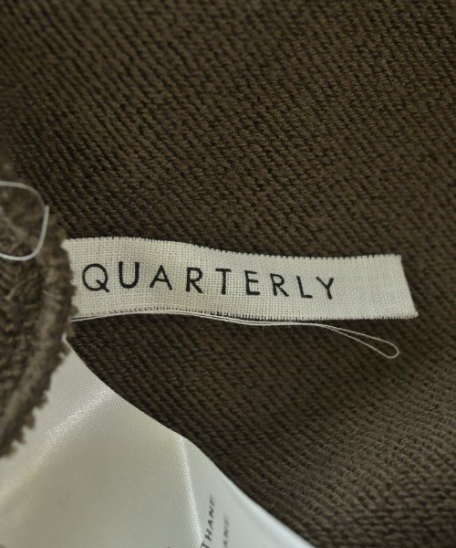 QUARTERLY（クオータリー）スウェット 茶 サイズ:F レディース/2200695244088