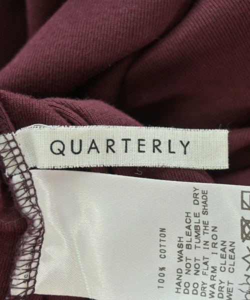QUARTERLY（クオータリー）Tシャツ・カットソー 赤 サイズ:F レディース/2200703261045