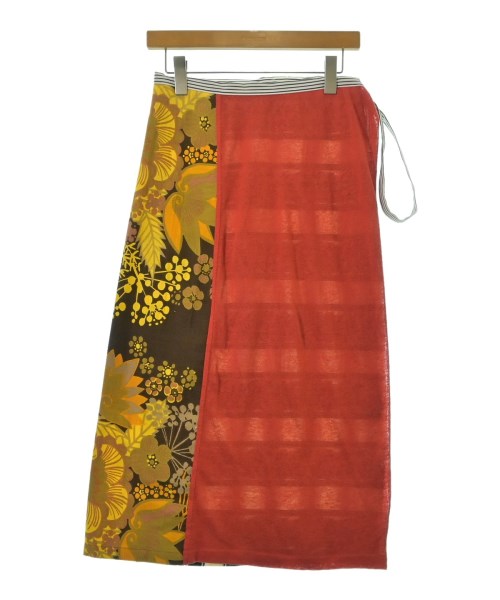 HIROMI TSUYOSHI(ヒロミツヨシ)ロング・マキシ丈スカート 赤 サイズ:0(XS位)/2200668512046