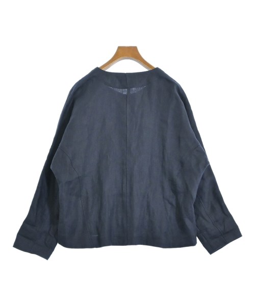 LOISIR（ロワジール）ノーカラージャケット 紺 サイズ:F レディース/2200615471037