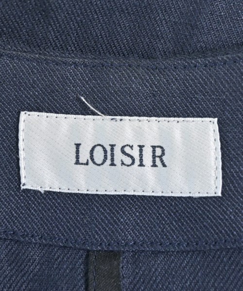 LOISIR（ロワジール）ノーカラージャケット 紺 サイズ:F レディース/2200615471037