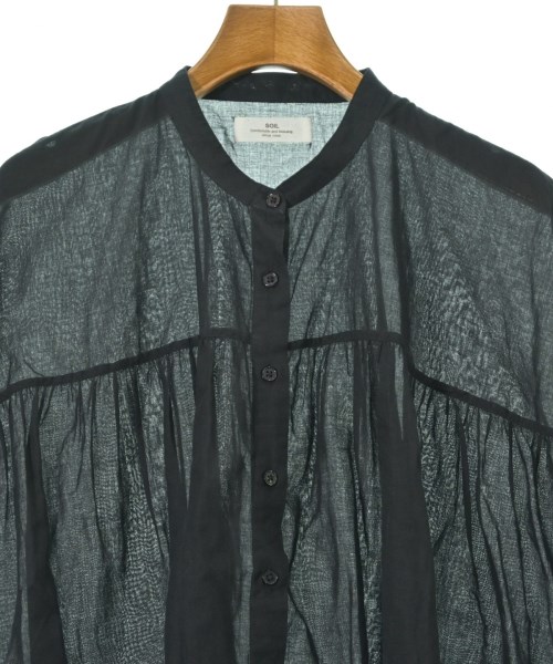 SOIL（ソイル）ブラウス 黒 サイズ:1(S位) レディース/2200669553260