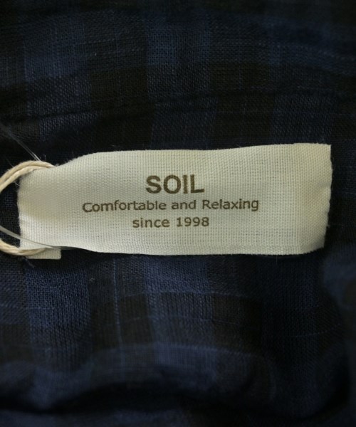 SOIL（ソイル）ブラウス 紺 サイズ:1(S位) レディース/2200688018085
