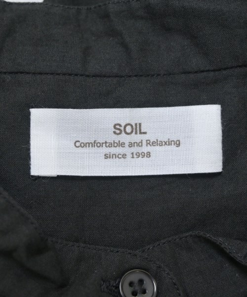 SOIL（ソイル）シャツワンピース 黒 サイズ:2(M位) レディース/2200704983045