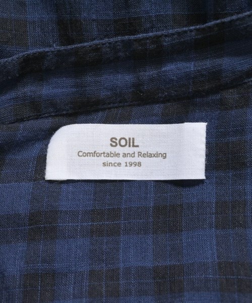 SOIL（ソイル）シャツワンピース 紺 サイズ:2(M位) レディース/2200678813133