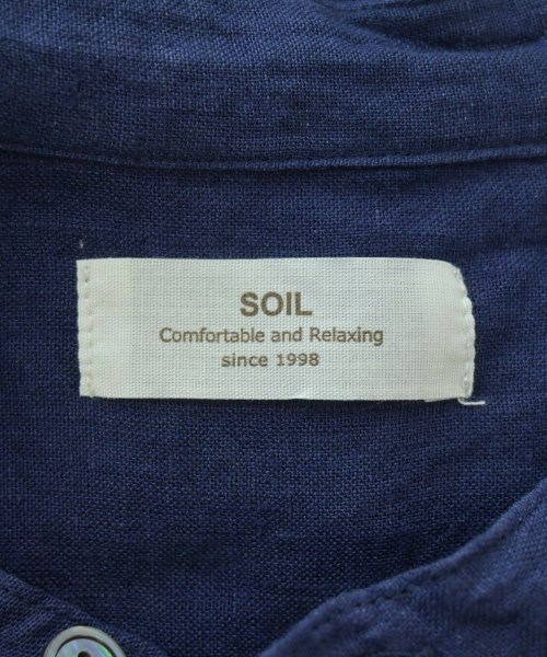 SOIL（ソイル）カジュアルシャツ 紺 サイズ:1(S位) レディース/2200685469026